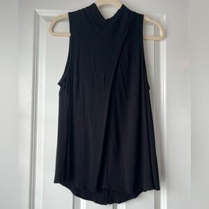 Maeve Black Sleeveless Mock Neck Tank